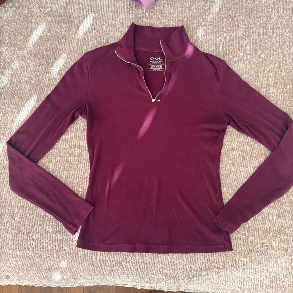OGL Move Plum Long Sleeve Quarter Zip - Picture 2 of 7